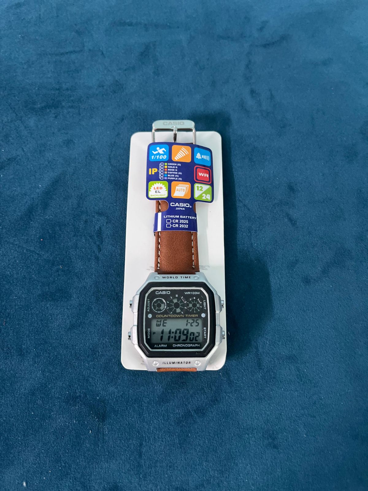 Casio Illuminator World Time Digital Watch
